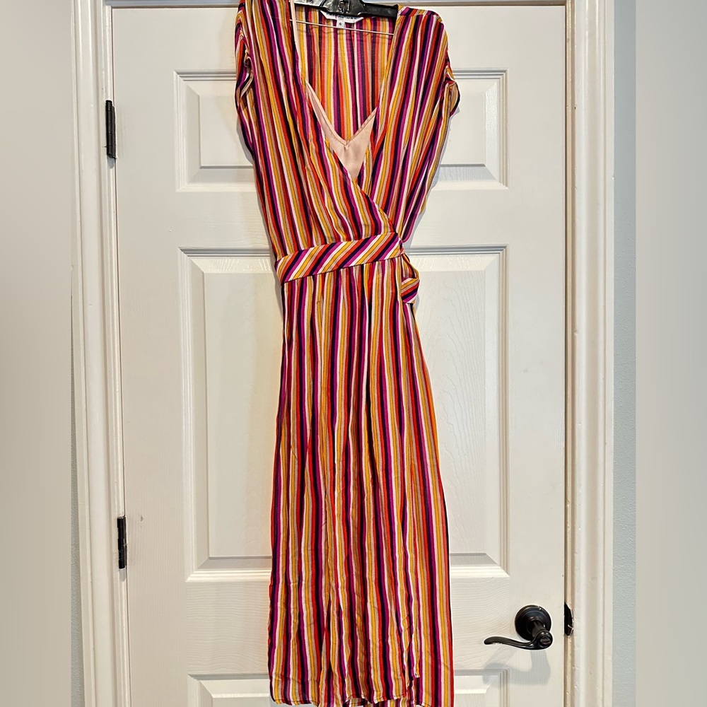TRINA TURK Striped California Dreaming Chiapas Wrap Dress - Picture 6 of 6